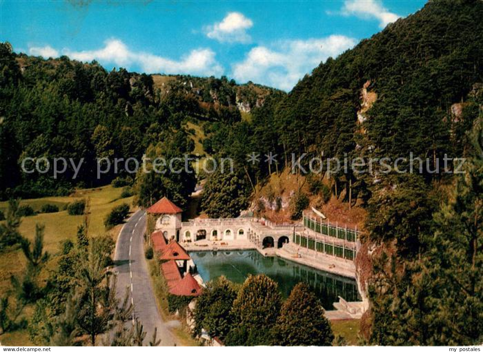 73048299 Pottenstein Oberfranken Felsenschwimmbad Schuettersmuehle - Pottenstein