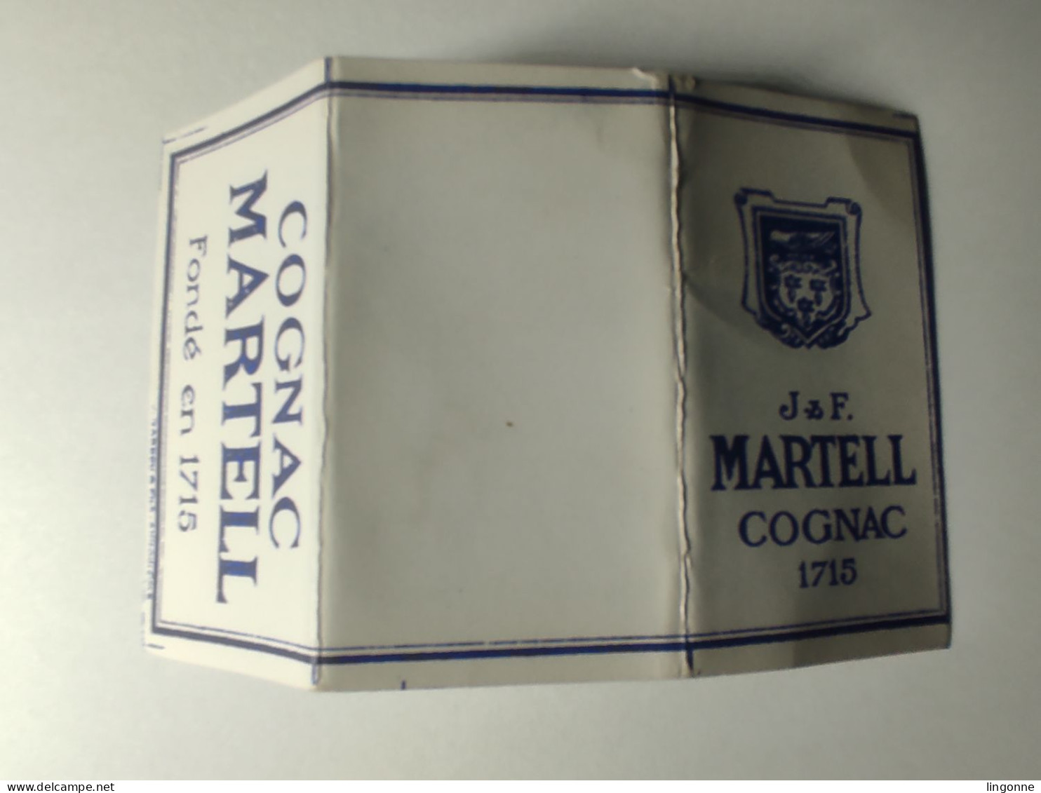 J & F MARTELL COGNAC Fondé En 1715  VERITABLE PAPIER A CIGARETTE LE NIL - Other & Unclassified