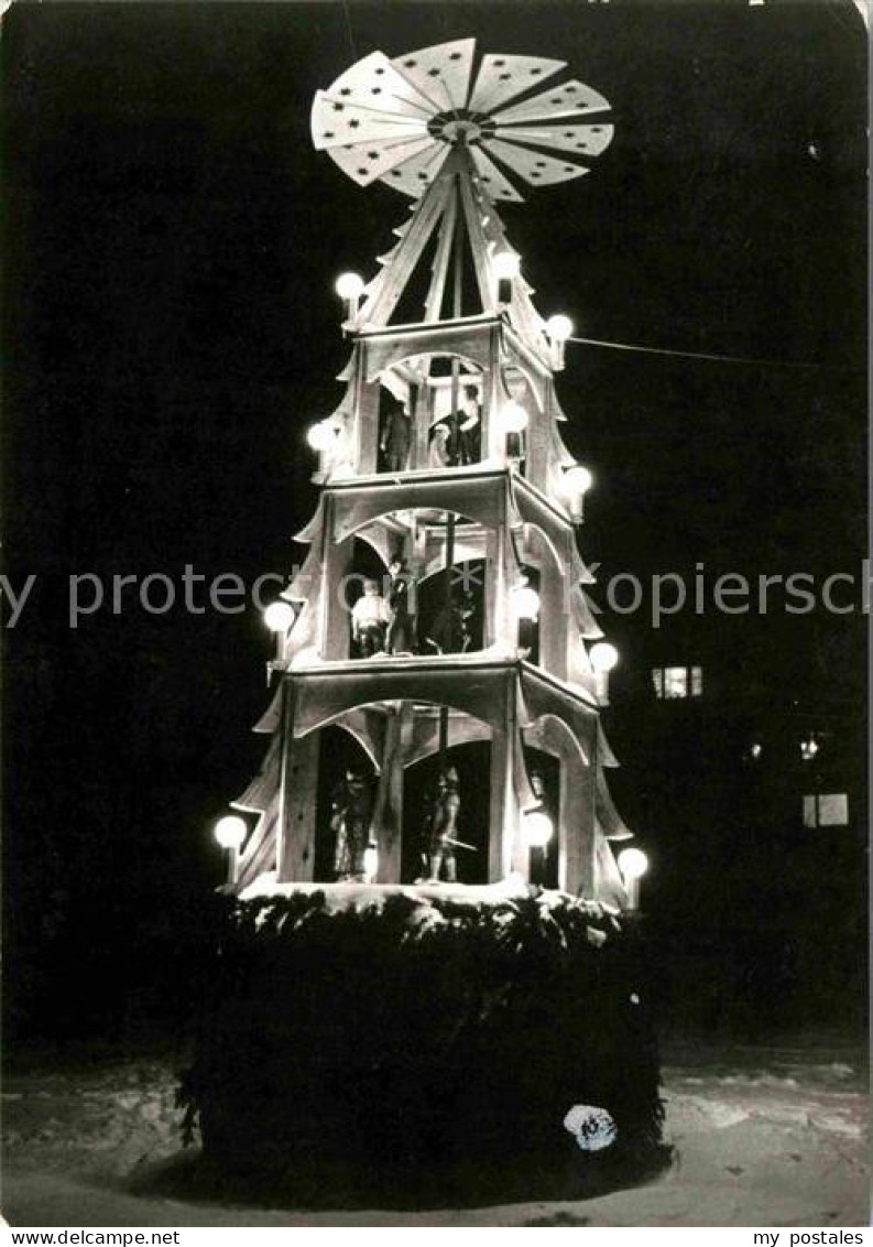 72641086 Gruenhain Erzgebirge Weihnachtspyramide Gruenhain Erzgebirge - Gruenhain