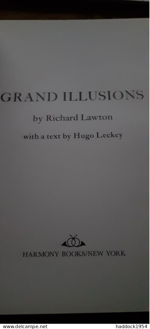 Grand Illusions Richard LAWTON Harmony Books 1983 - Photographie