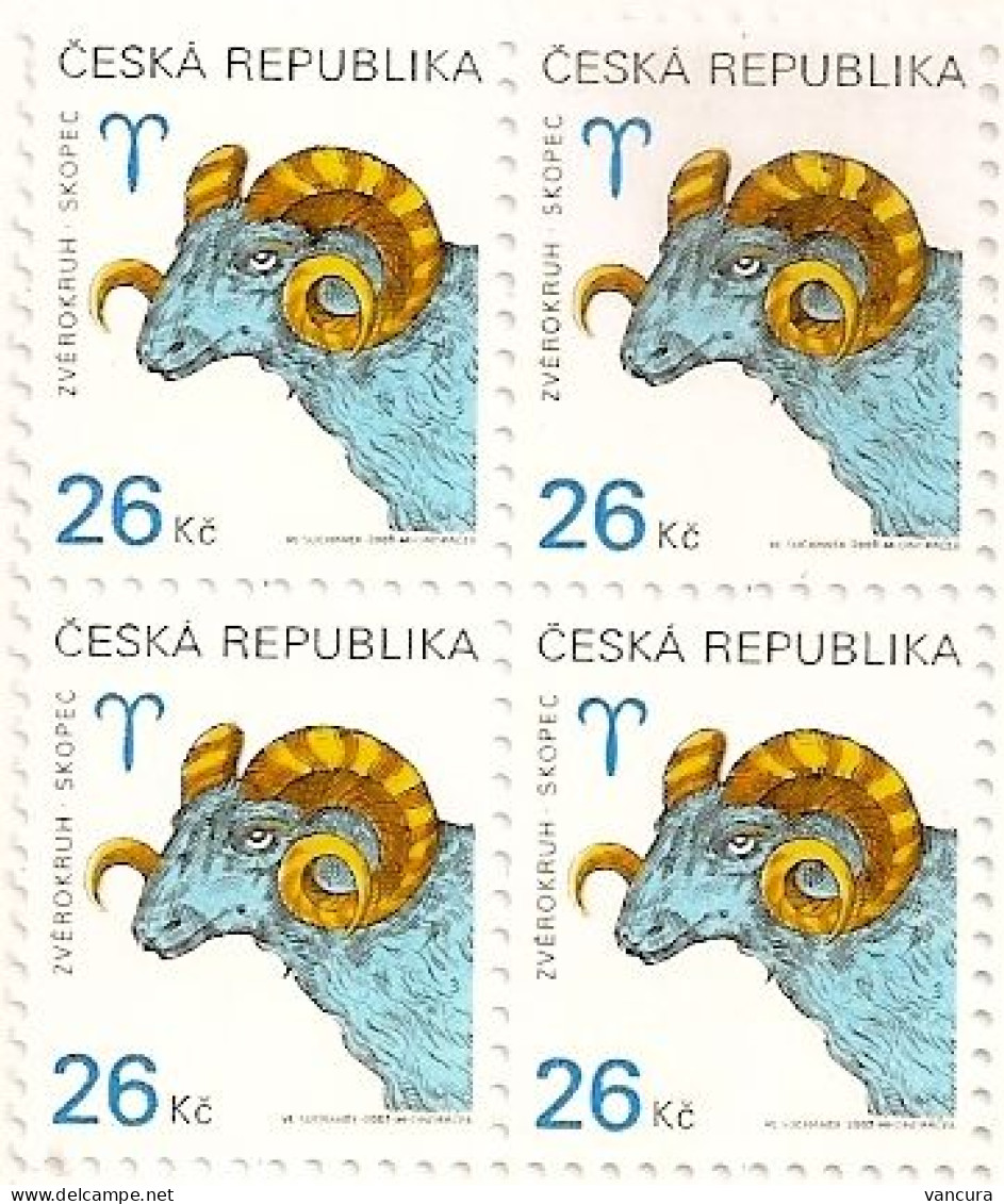 ** 350 Czech Republic Aries Zodiac 2003 Astronomy Astrology Mythology - Nuevos