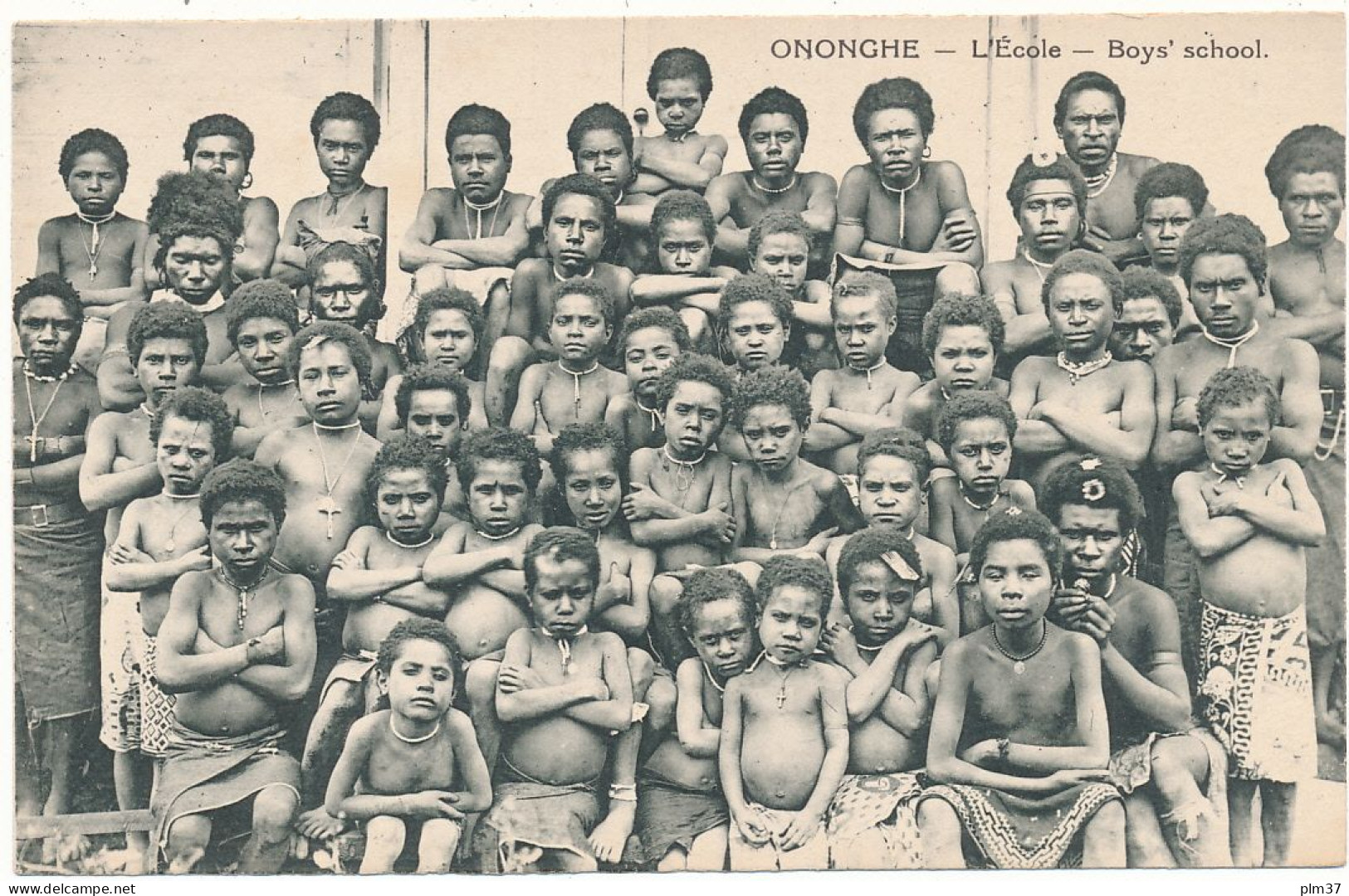 PAPOUASIE NOUVELLE GUINEE - Ecole D'ONONGHE - Missionnaires Sacré-Coeur D'Issoudun - Papua Nueva Guinea