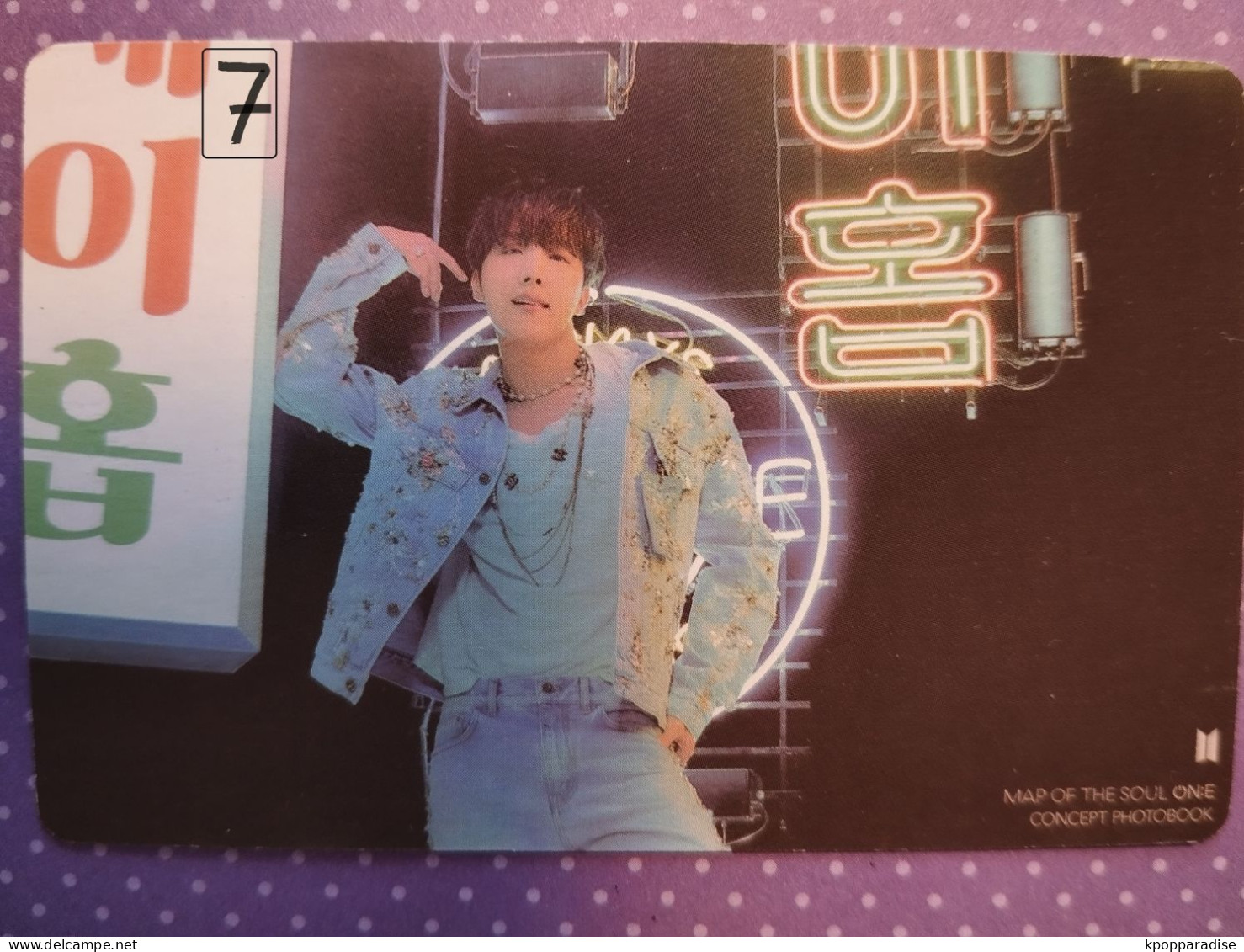 Photocard BTS  Map of the soul one  J HOPE