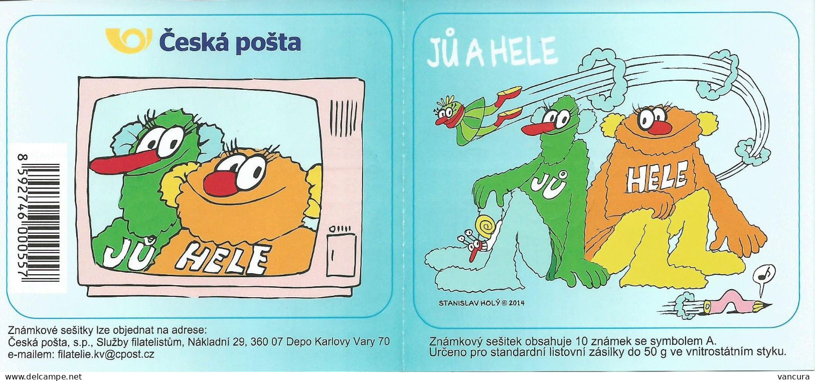 **booklet 809 Czech Republic For Children Ju And Hele 2014 - Marionette