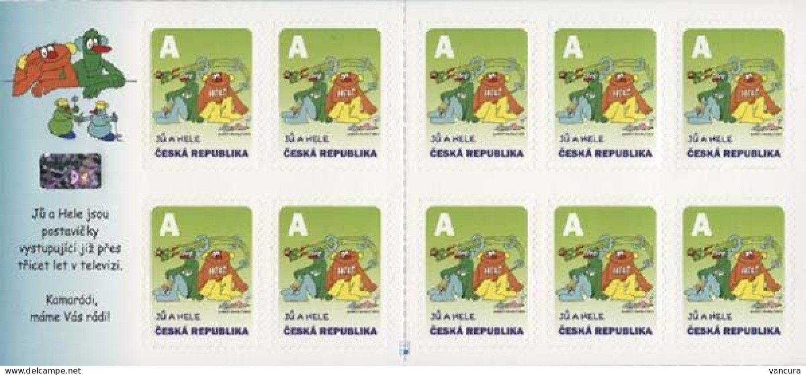 **booklet 809 Czech Republic For Children Ju And Hele 2014 - Marionnetten