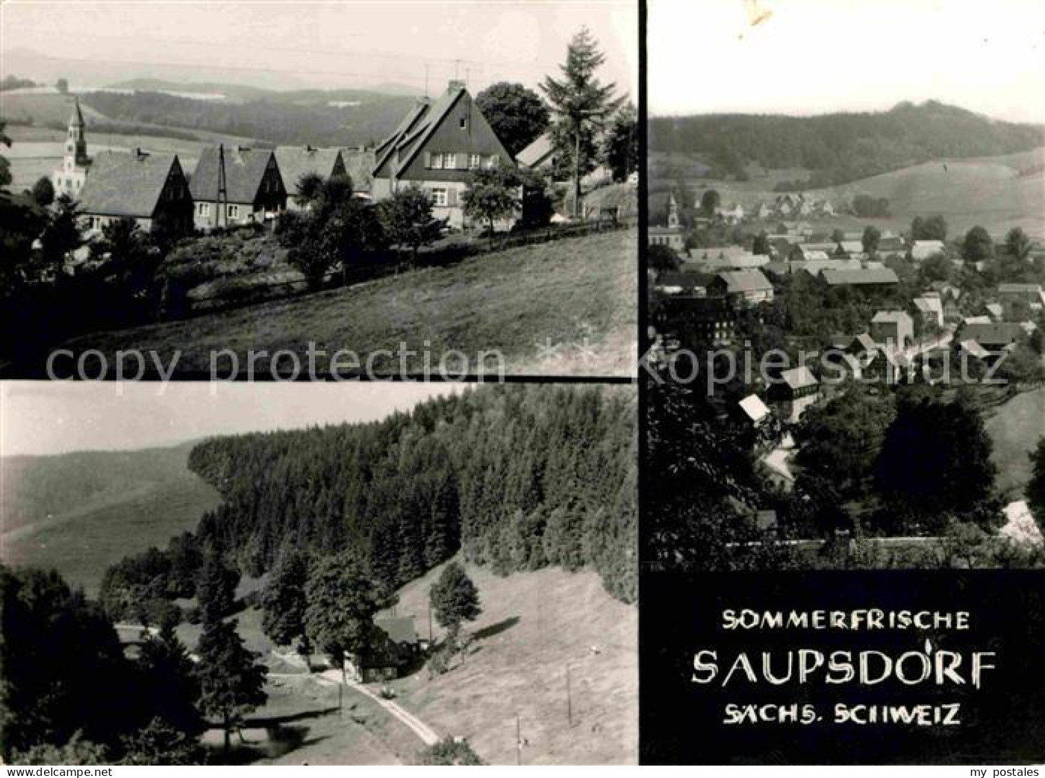 72639469 Saupsdorf Sommerfrische  Panorama Kirche Kirnitzschtal - Kirnitzschtal