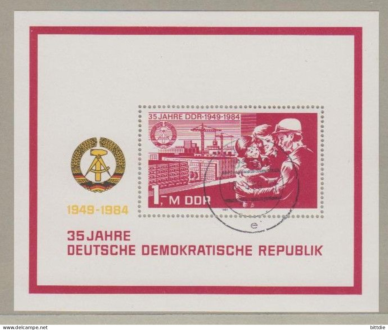 DDR , Bl.78 , O  (9162) - 1981-1990