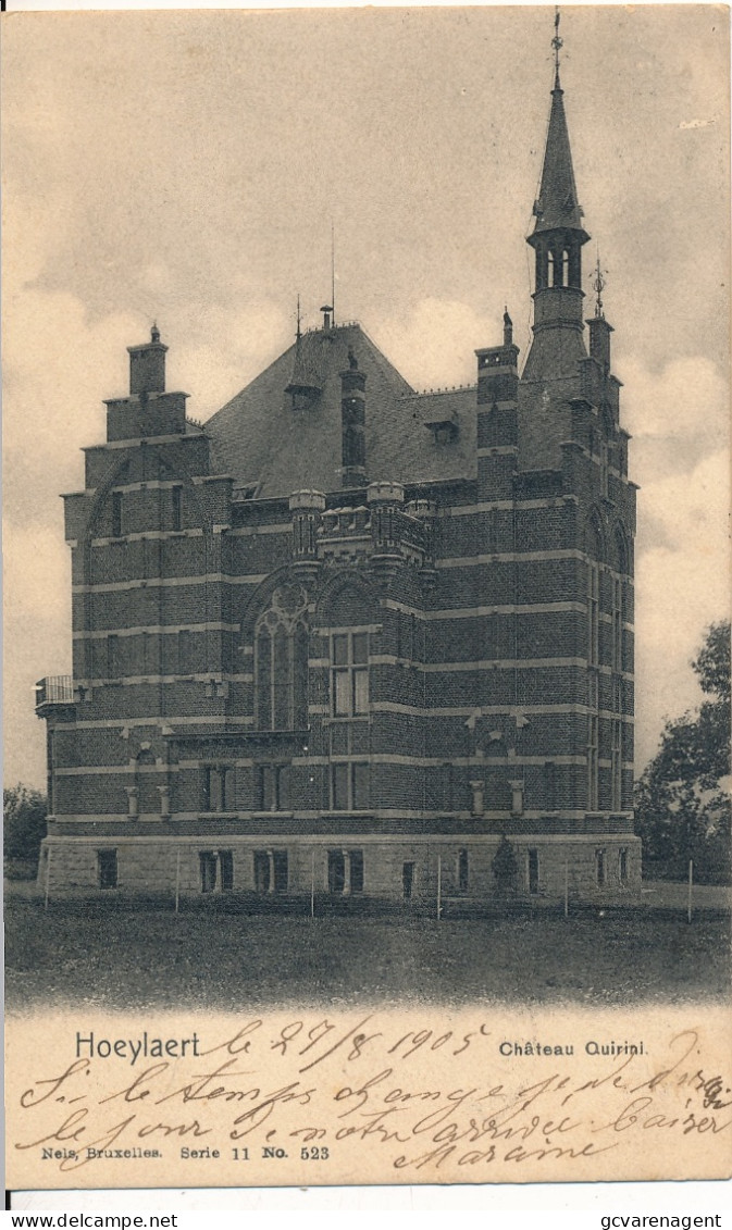 HOEILAART  CHATEAU QUINRINI                           ZIE AFBEELDINGEN - Hoeilaart