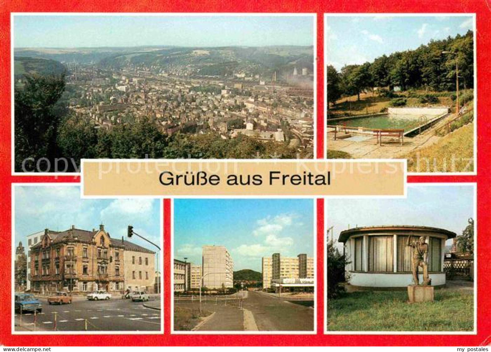 72639386 Freital Windbergbad Cafe Markt Zaukerode Denkmal Freital - Freital