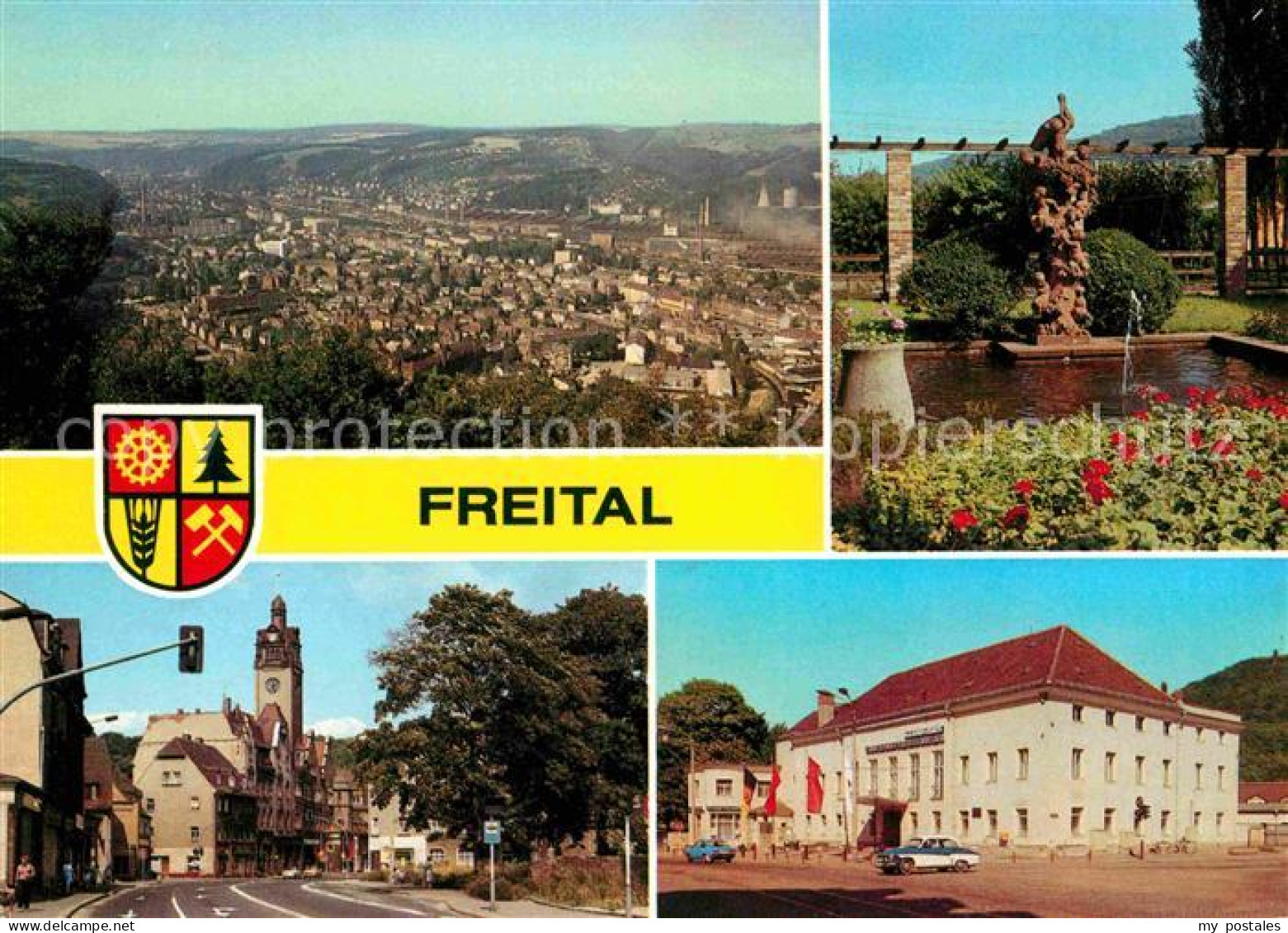 72639332 Freital Storchenbrunnen Dresdner Strasse Rathaus Klubhaus Freital - Freital