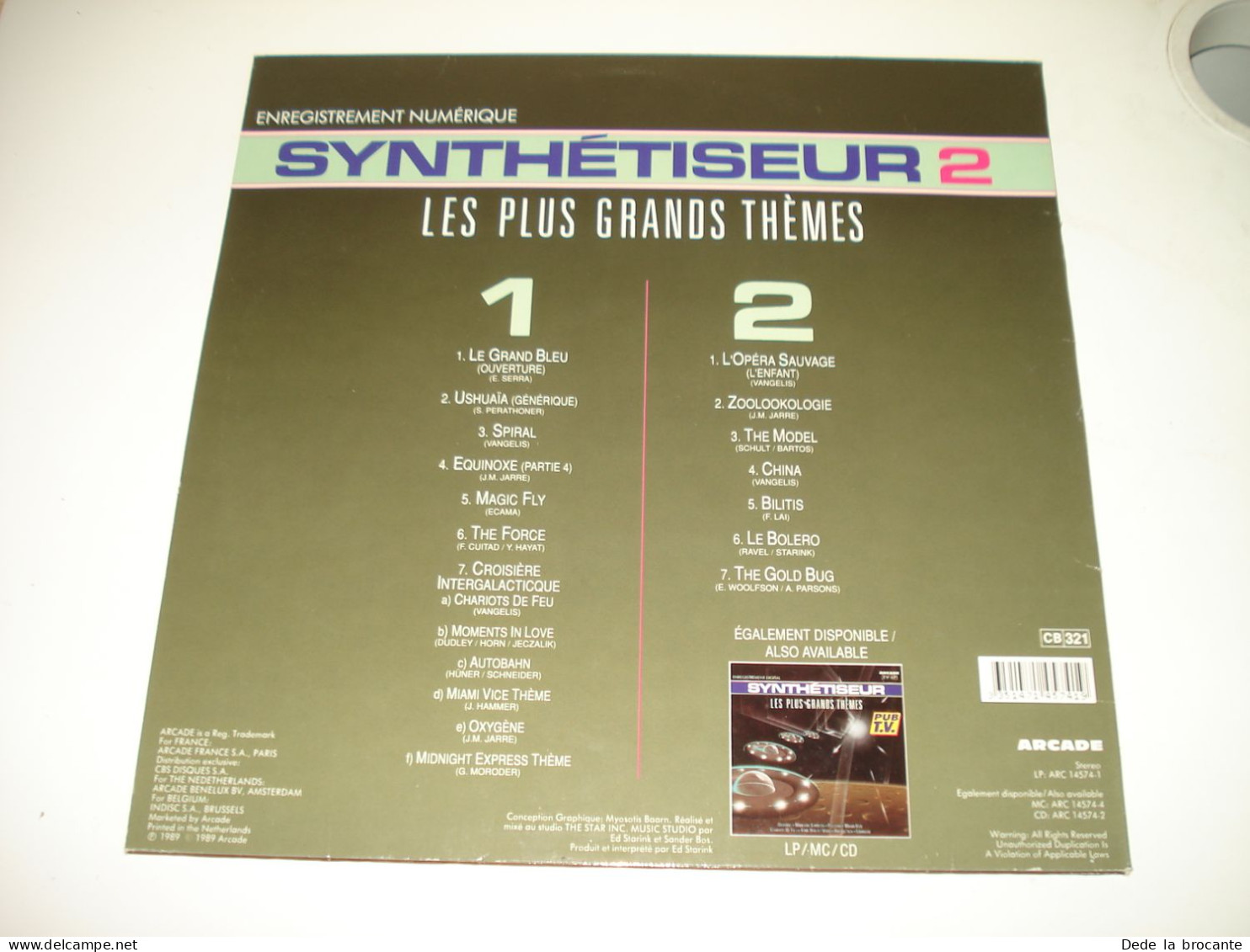 B14 / Starink – Synthétiseur 2 – Grands Thèmes - LP 14574.1 - Fr  1989  NM/EX - Otros & Sin Clasificación