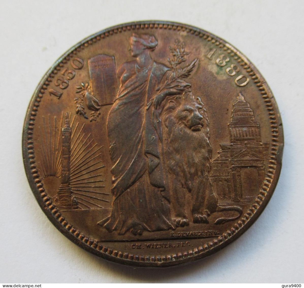 Belgie 5 Francs 1880 Module Independence - 5 Frank