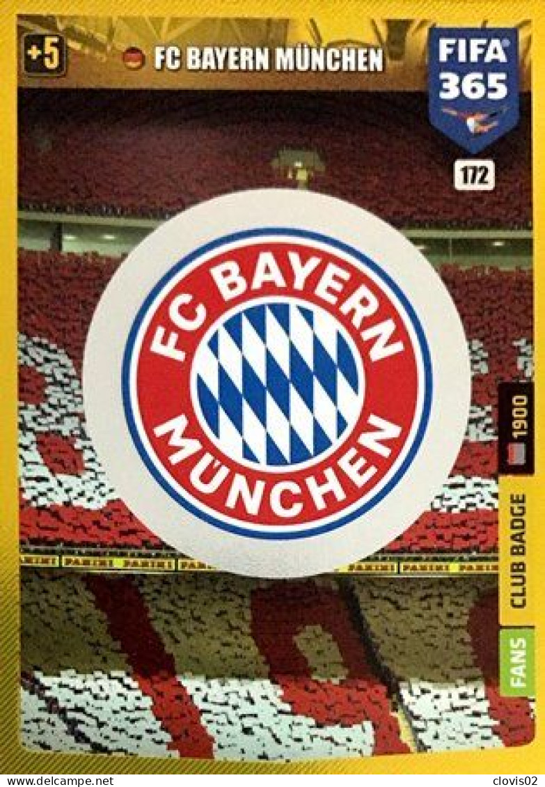 172 Club Badge - FC Bayern München - Carte Panini FIFA 365 2020 Adrenalyn XL Trading Cards - Trading Cards