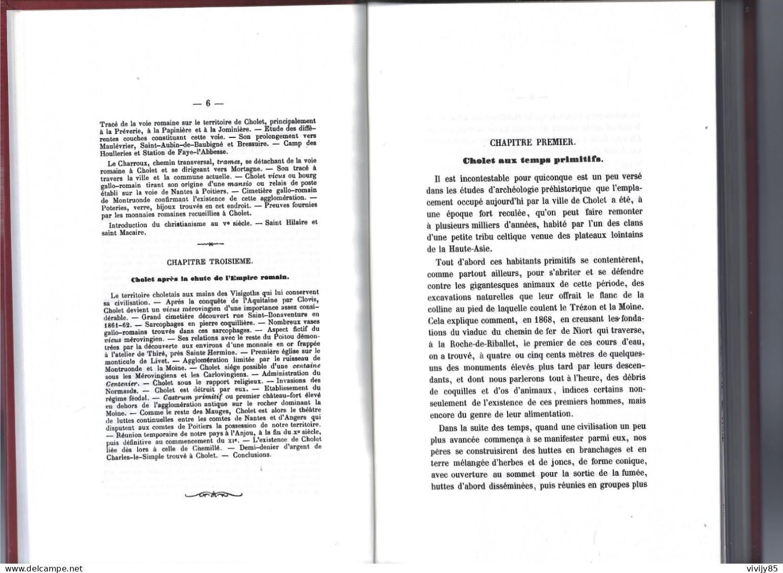 49 - CHOLET - Beau Livre Numéroté " Histoire De Cholet " Par Le Docteur Léon Pissot - Pays De Loire