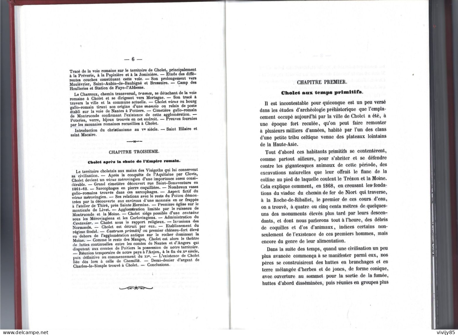 49 - CHOLET - Beau Livre Numéroté " Histoire De Cholet " Par Le Docteur Léon Pissot - Pays De Loire