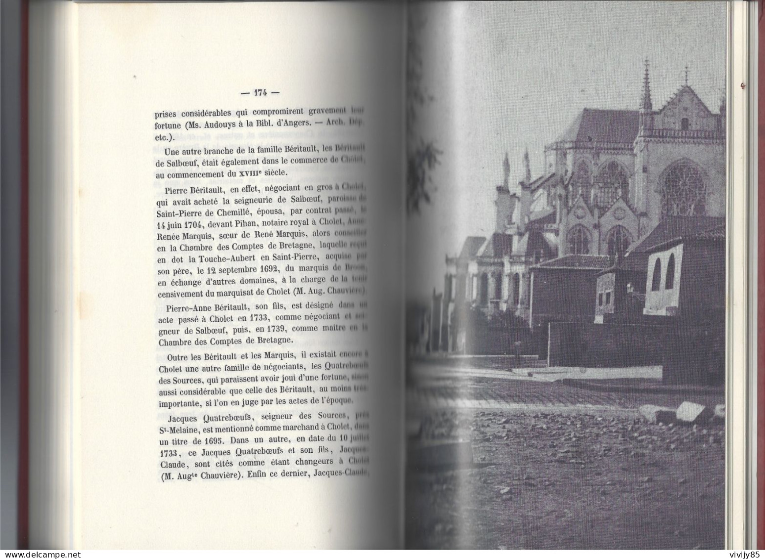 49 - CHOLET - Beau livre numéroté " Histoire de Cholet " par le Docteur Léon Pissot