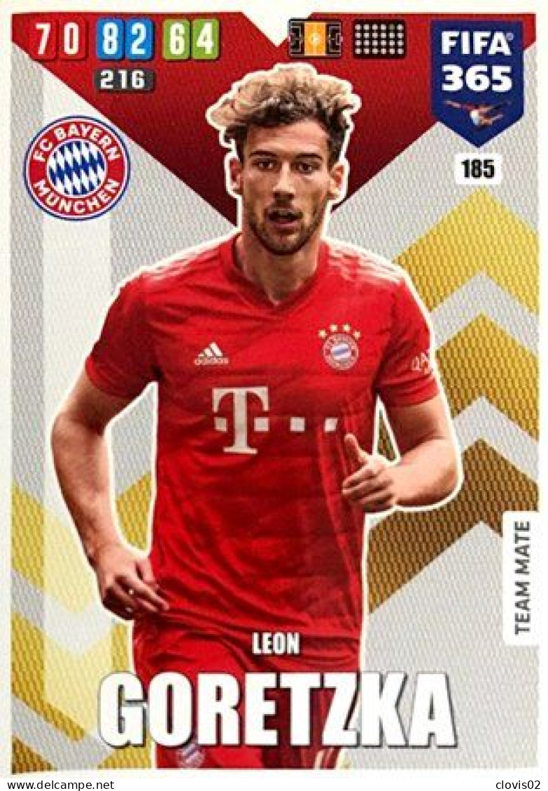 185 Leon Goretzka - FC Bayern München - Carte Panini FIFA 365 2020 Adrenalyn XL Trading Cards - Trading Cards