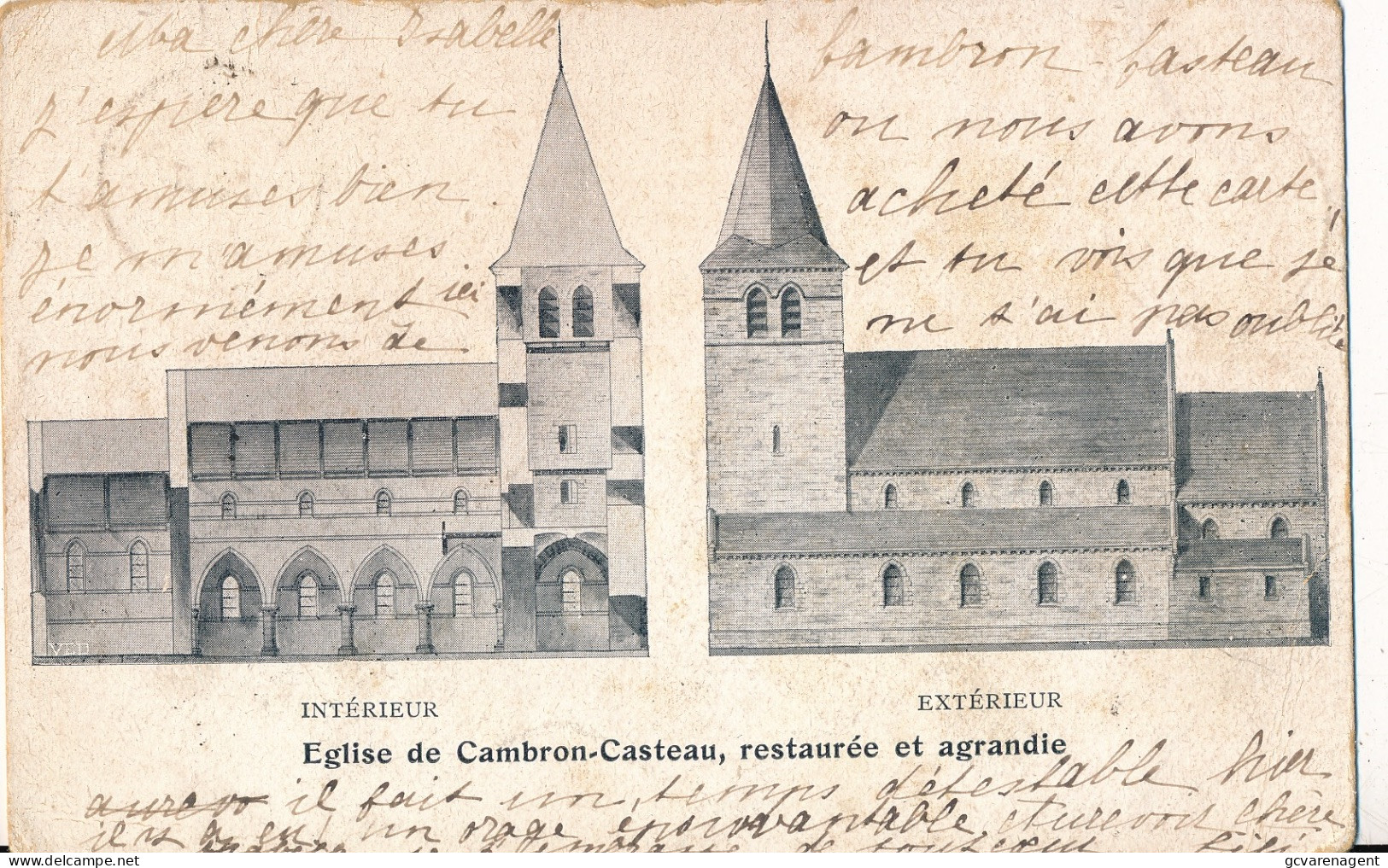 EGLISE DE CAMBRON CASTEAU  RESTAUREE ET AGRANDIE   INTERIEUR  EXTERIEUR             ZIE AFBEELDINGEN - Brugelette