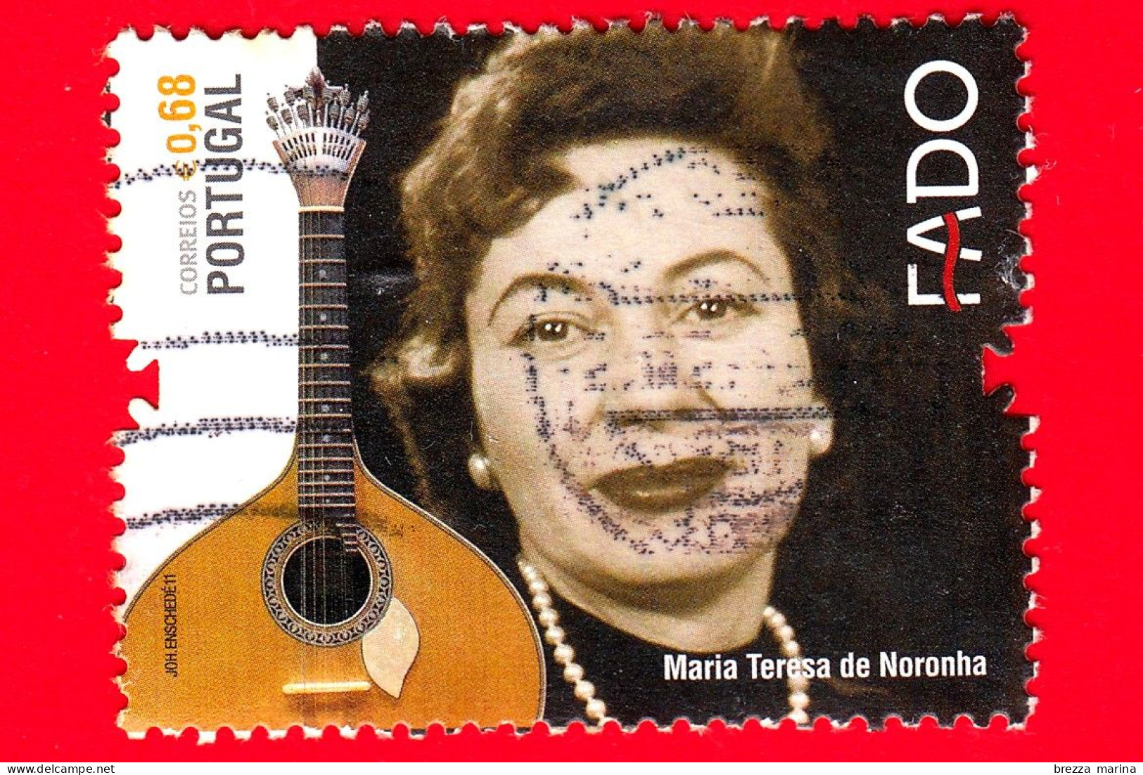 PORTOGALLO - Usato - 2011 - Maria Teresa De Noronha - Musica - 0.68 - Used Stamps