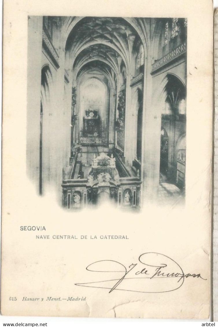 SEGOVIA DORSO SIN DIVIDIR ESCRITA PEQUEÑOS DEFECTOS 1903 - Segovia