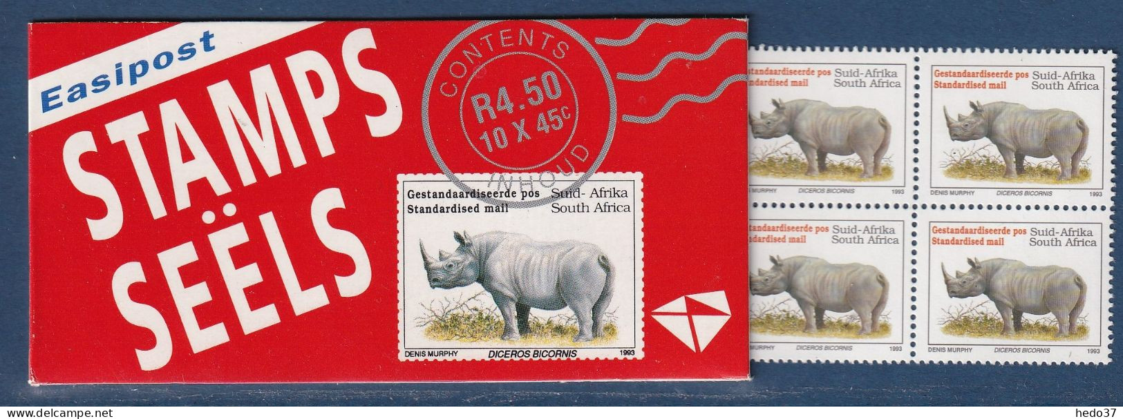 Afrique Du Sud Carnet N°813 - Rhinocéros - Neuf ** Sans Charnière - TB - Postzegelboekjes