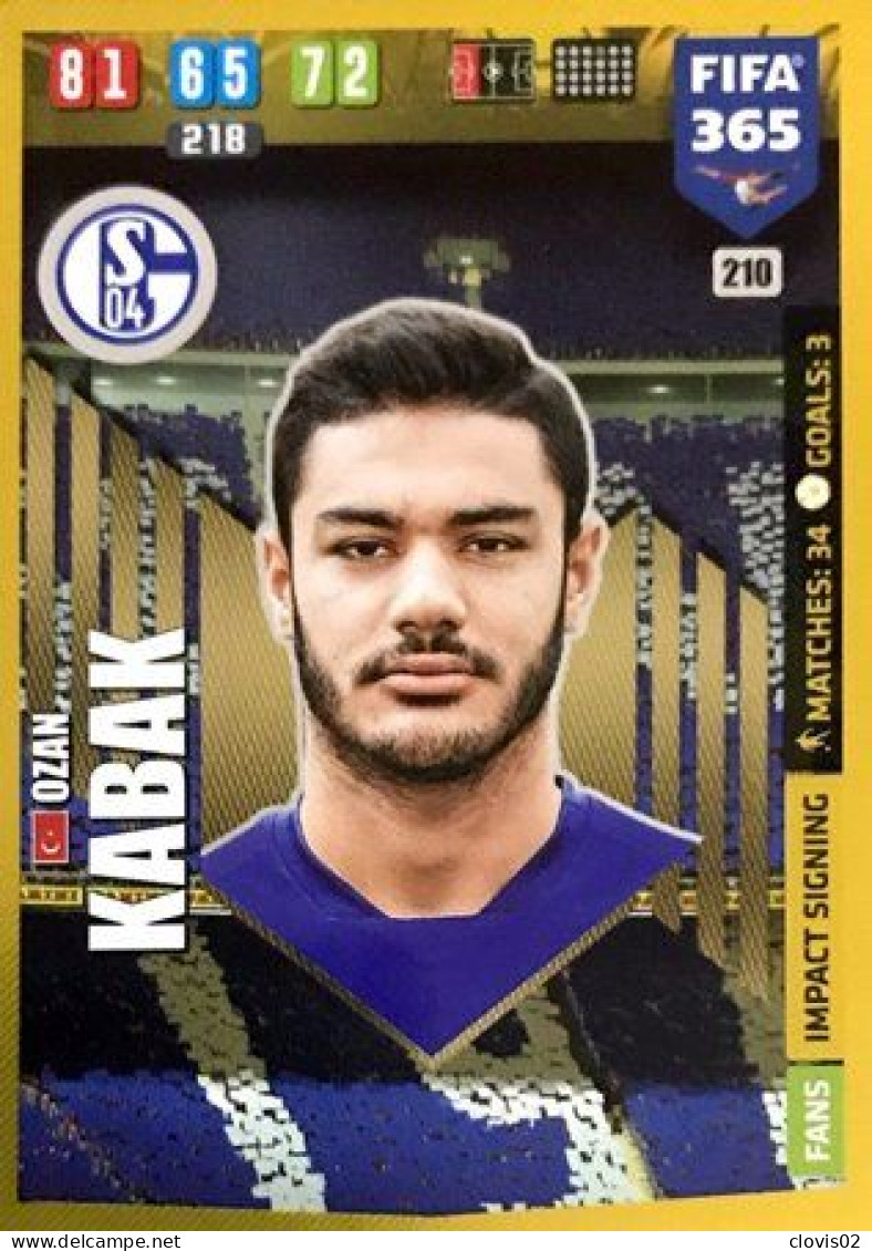 210 Ozan Kabak - FC Schalke 04 - Carte Panini FIFA 365 2020 Adrenalyn XL Trading Cards - Trading Cards