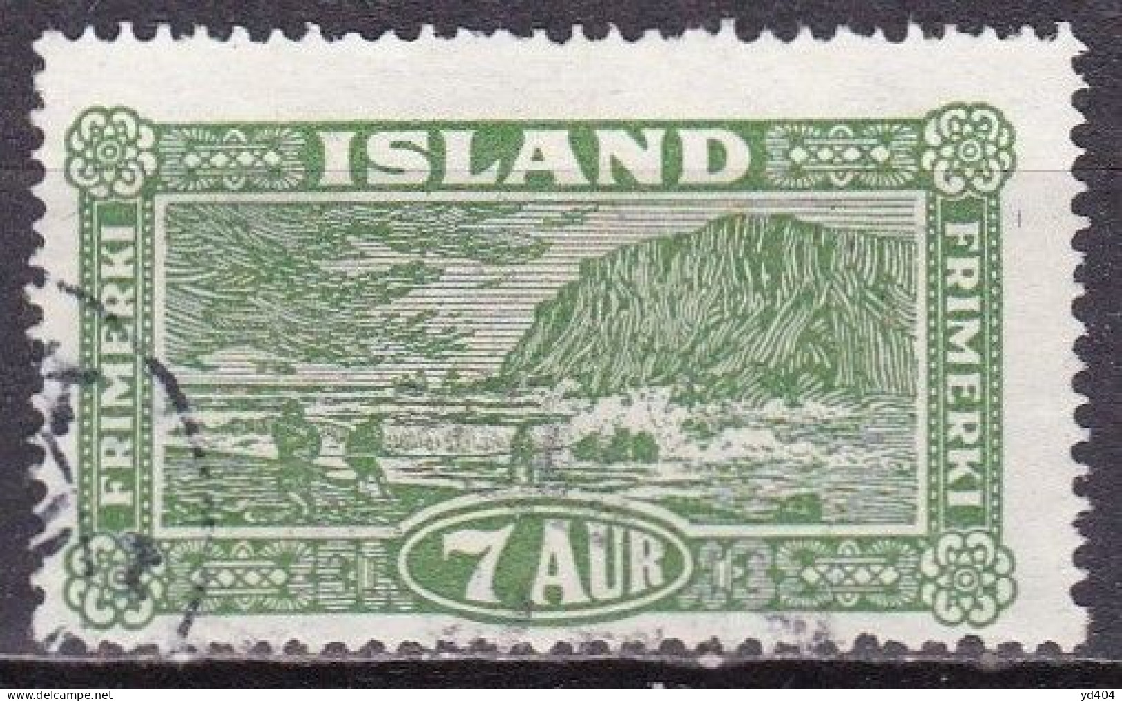 IS018C – ISLANDE – ICELAND – 1925 – LANDSCAPE – SG # 151 USED 8,50 € - Gebraucht