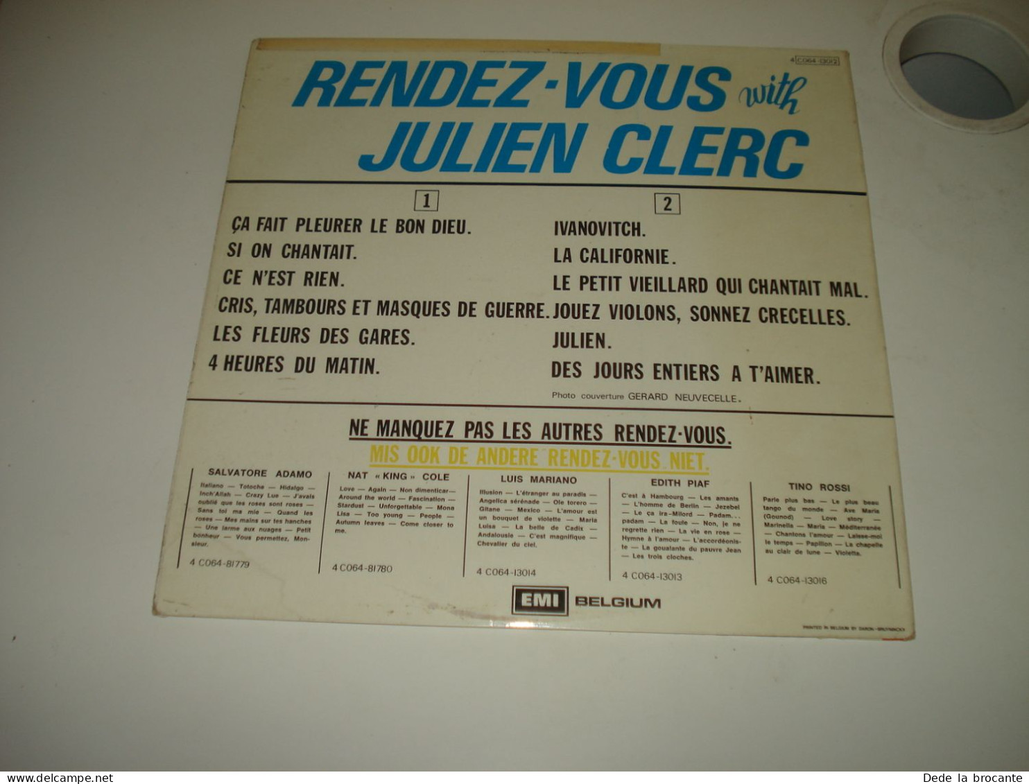 B14 / Julien Clerc – Rendez-Vous With Julien Clerc - 4C064-1312 - BE 1974  NM/EX - Disco & Pop