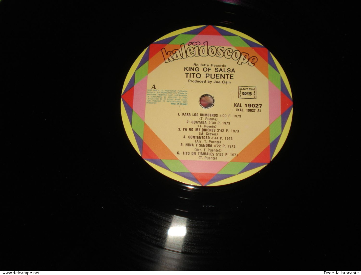 B14 / Tito Puente – King Of Salsa - Kaléïdoscope – KAL 19027 - Fr 1976  M/NM - Hit-Compilations
