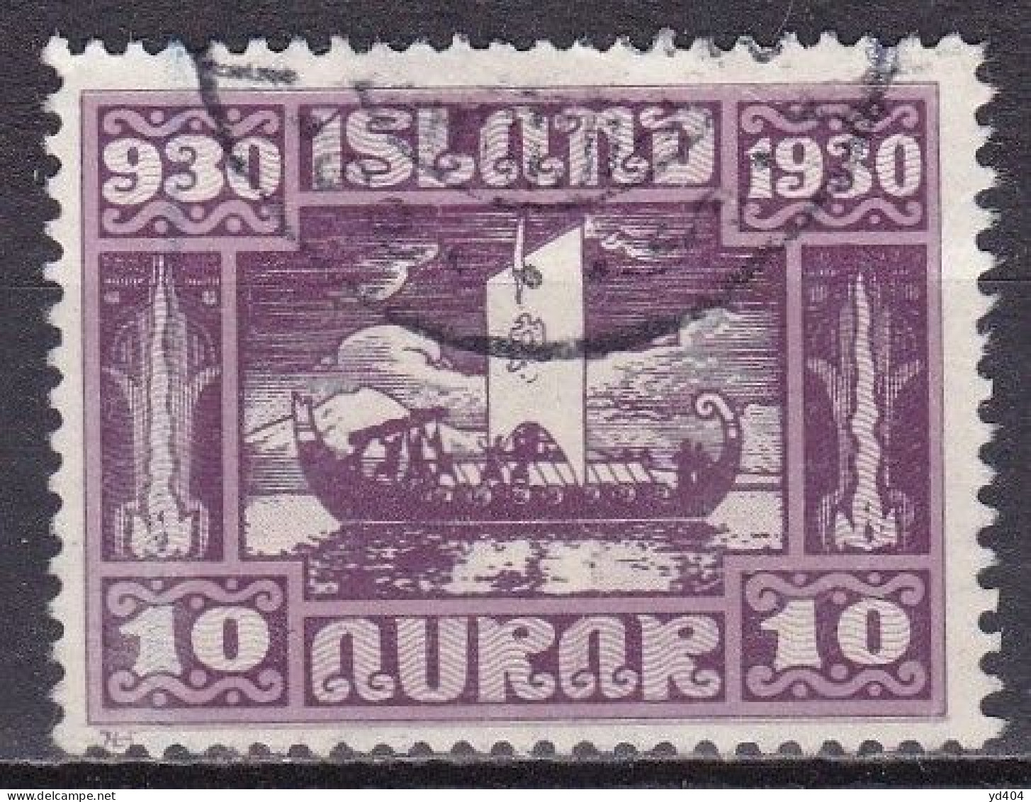 IS020D – ISLANDE – ICELAND – 1930 – MILLENARY OF THE ALTHING – SG # 161 USED 20 € - Oblitérés