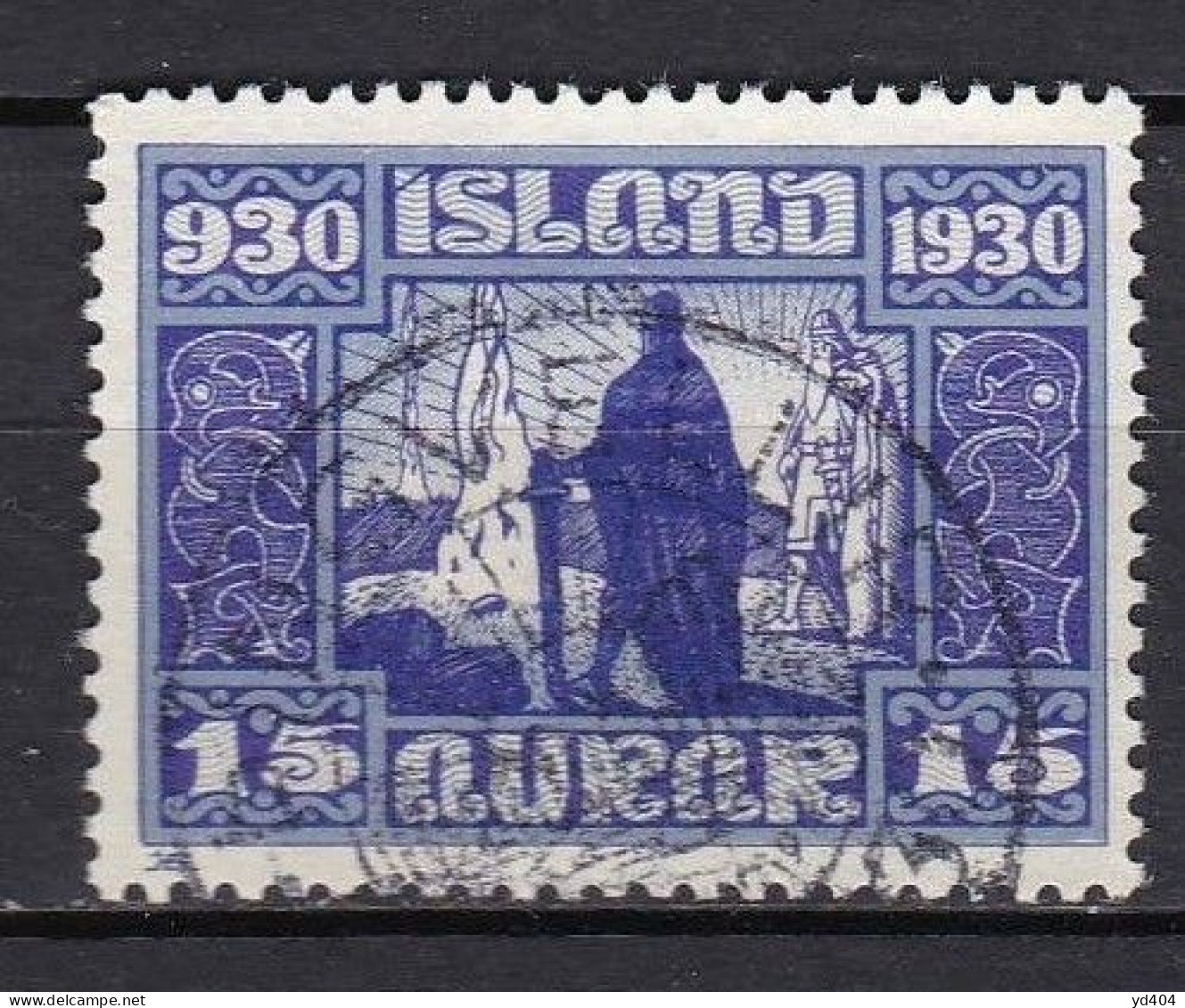 IS020E – ISLANDE – ICELAND – 1930 – MILLENARY OF THE ALTHING – SG # 162 USED 11,50 € - Oblitérés