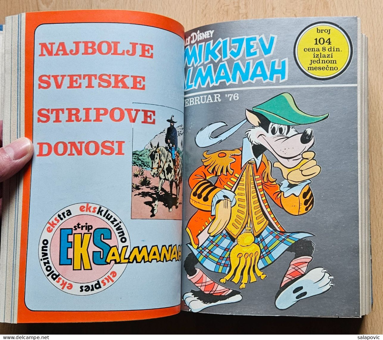 MIKIJEV ALMANAH 12 Numbers Bound 103 - 114, Vintage Comic Book Yugoslavia Yugoslavian Mickey Mouse Disney Comics - Cómics & Mangas (otros Lenguas)