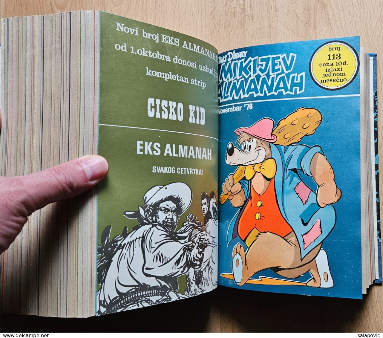 MIKIJEV ALMANAH 12 numbers bound 103 - 114, Vintage Comic Book Yugoslavia Yugoslavian Mickey Mouse Disney Comics