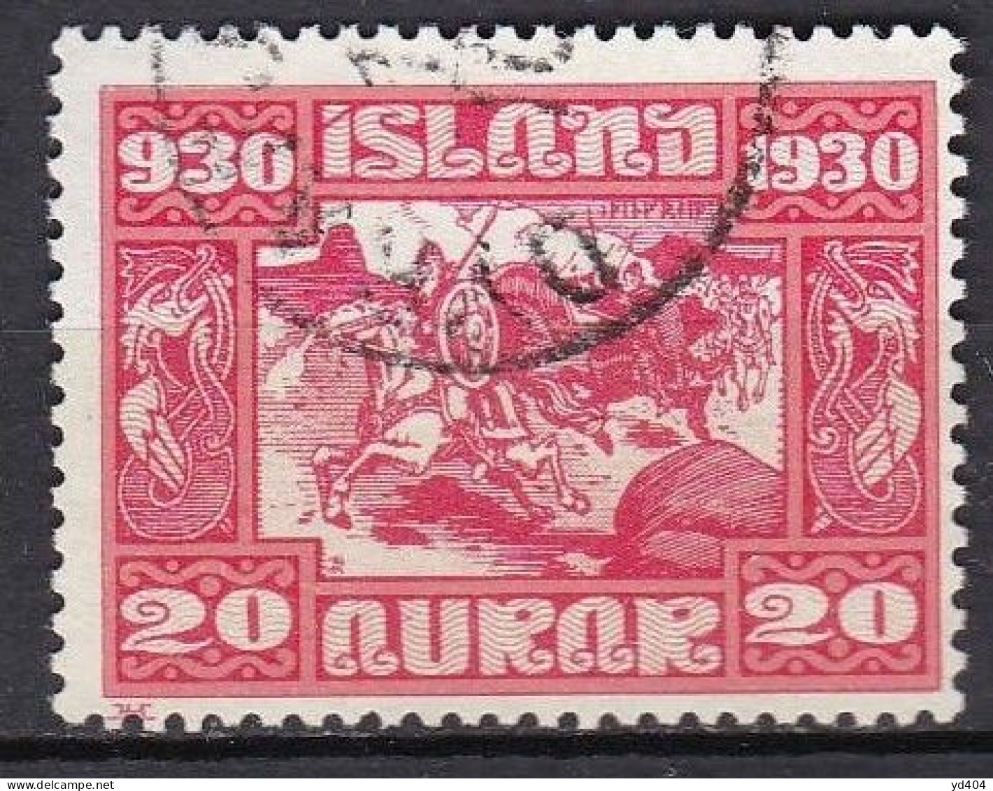 IS020F – ISLANDE – ICELAND – 1930 – MILLENARY OF THE ALTHING – SG # 163 USED 88 € - Oblitérés