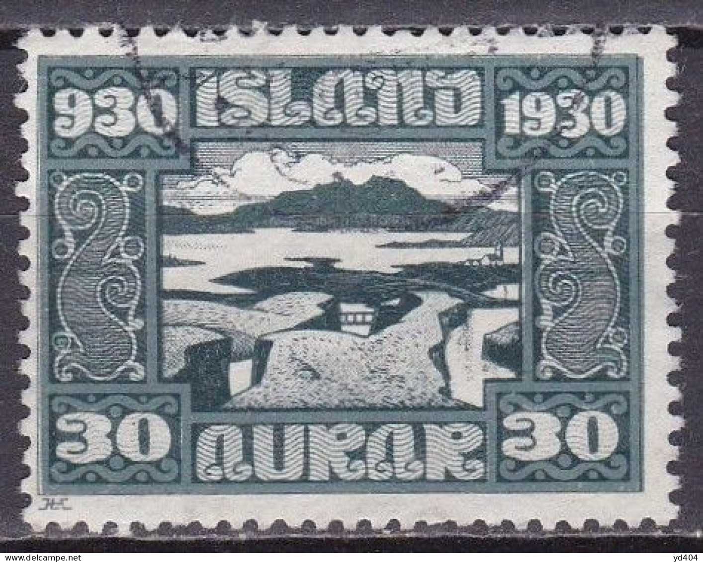 IS020H – ISLANDE – ICELAND – 1930 – MILLENARY OF THE ALTHING – SG # 165 USED 15 € - Oblitérés