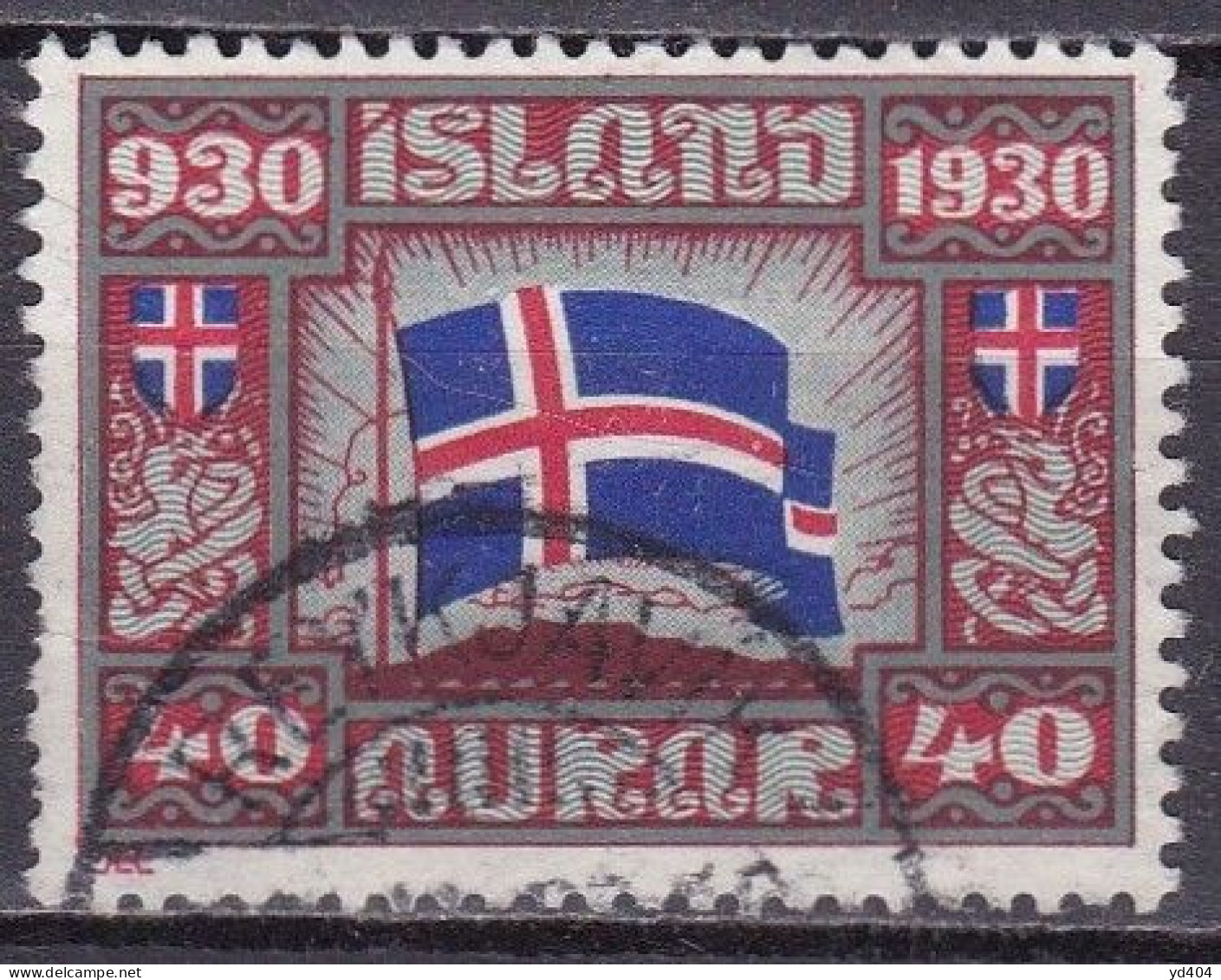 IS020J – ISLANDE – ICELAND – 1930 – MILLENARY OF THE ALTHING – SG # 167 USED 15 € - Usados