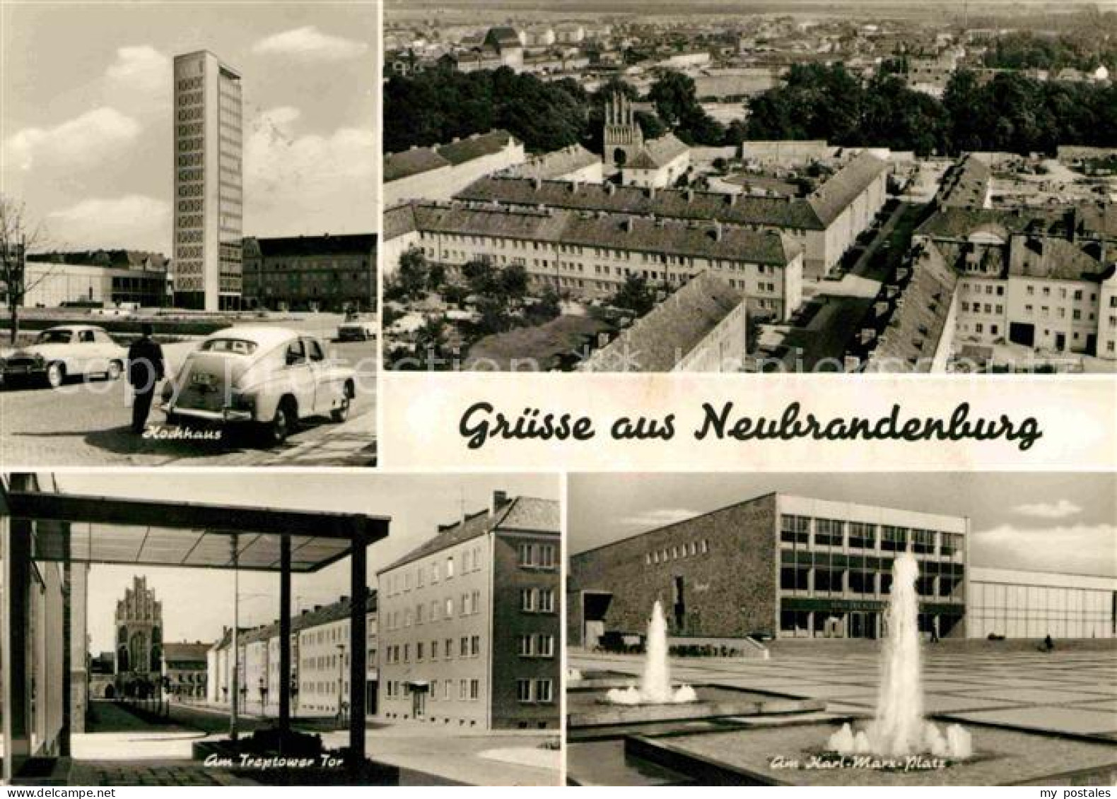 72633056 Neubrandenburg Hochhaus Schloss Karl Marx Platz Treptower Tor Neubrande - Neubrandenburg