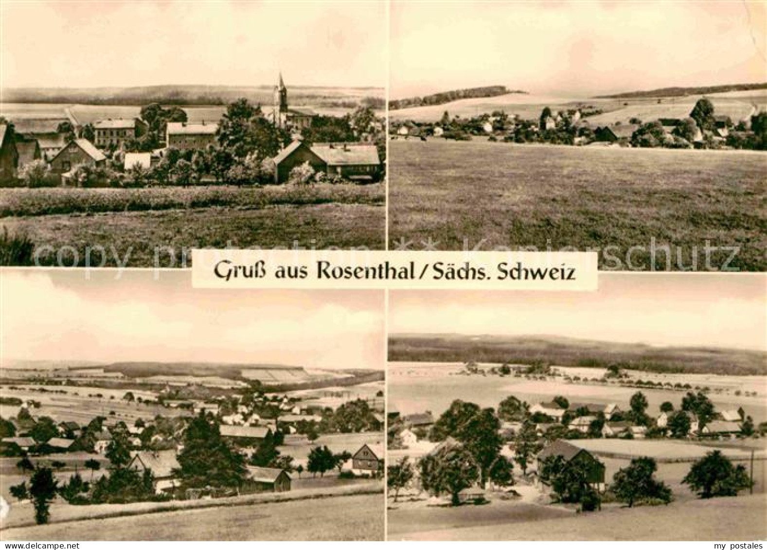72633021 Rosenthal-Bielatal Teilansichten Landschaftspanorama Rosenthal-Bielatal - Rosenthal-Bielatal