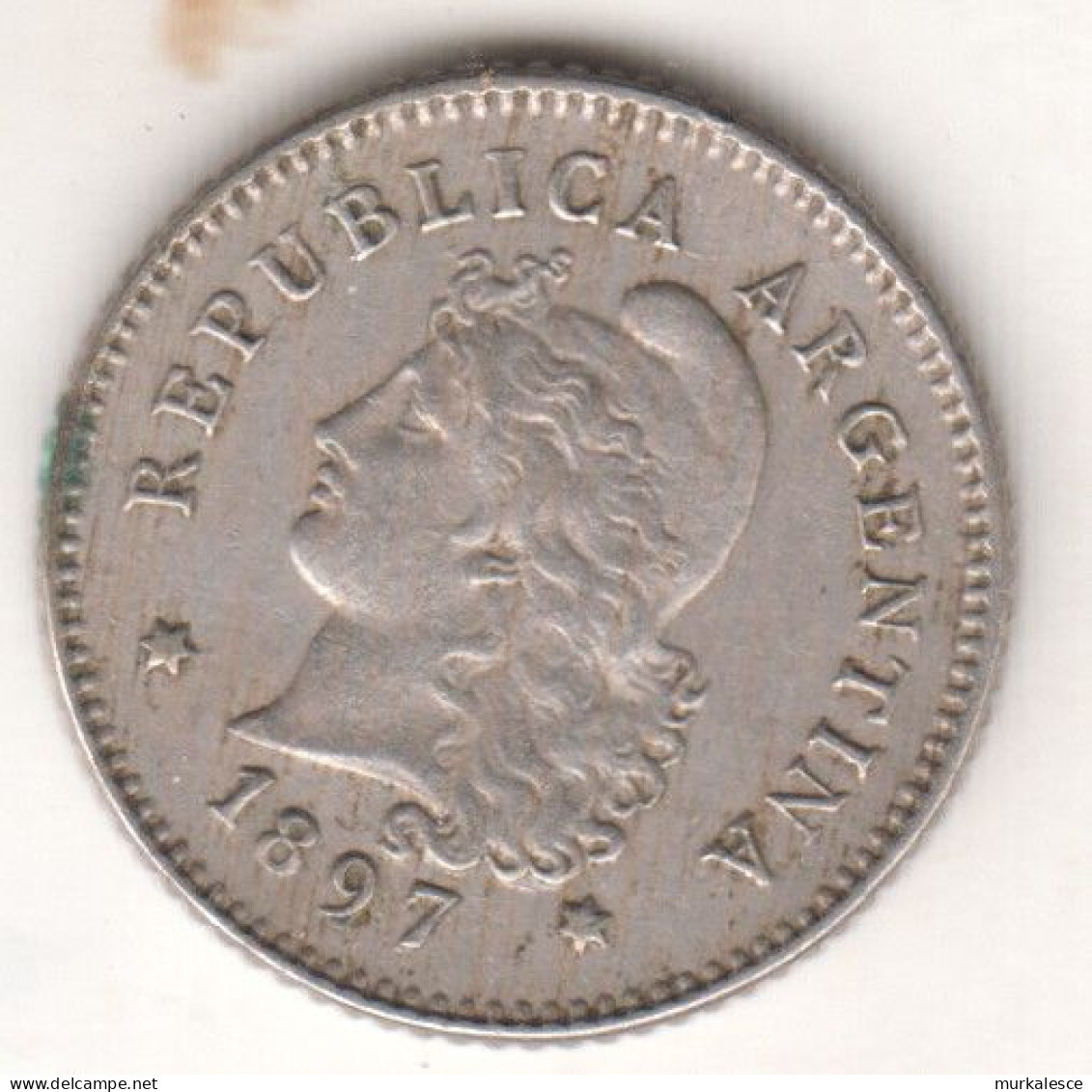 7317----ARGENTINA  10  CENTAVOS  1897 - Argentinië