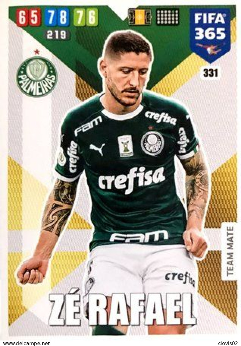 331 Ze Rafael - Palmeiras - Carte Panini FIFA 365 2020 Adrenalyn XL Trading Cards - Trading Cards