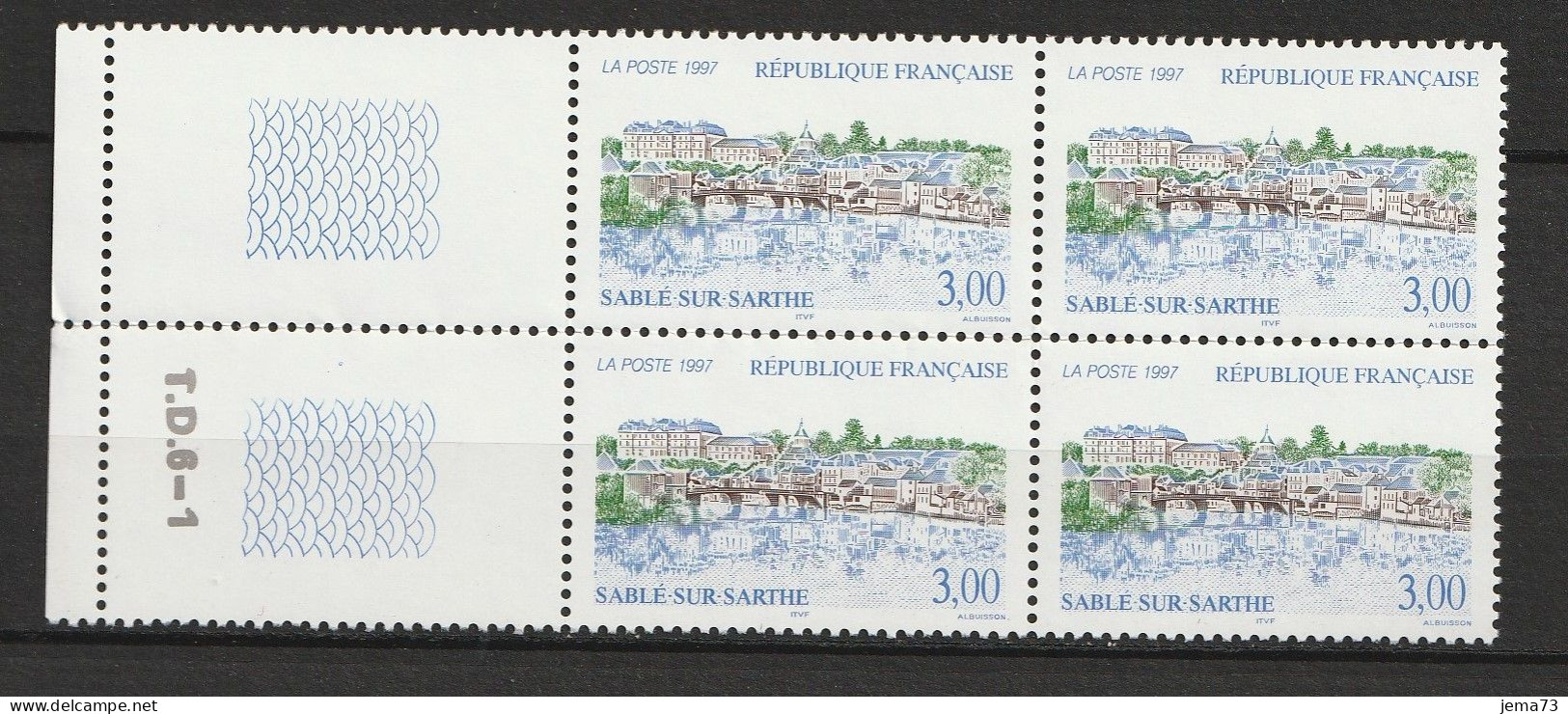 N° 3107 Série Touristique: Sablé-sur-Sarthe; Beau Bloc De 4 Timbres Neuf Impeccable - Ungebraucht