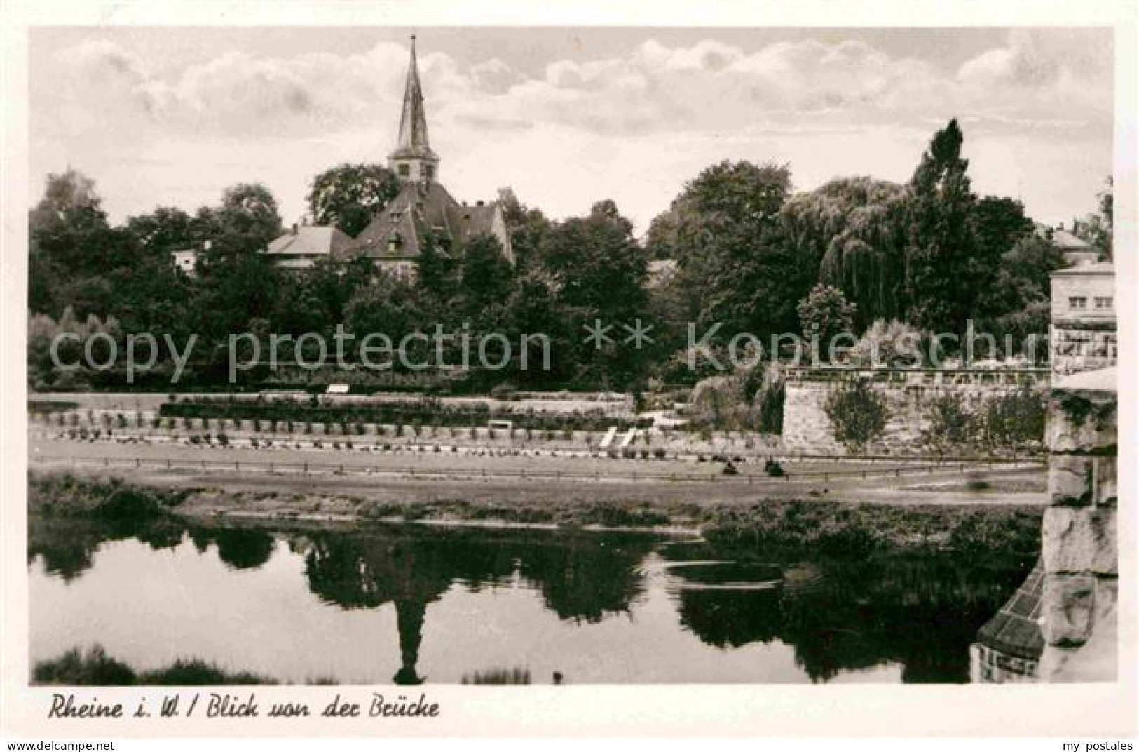 72632827 Rheine Blick Von Der Bruecke Kirche Rheine - Rheine