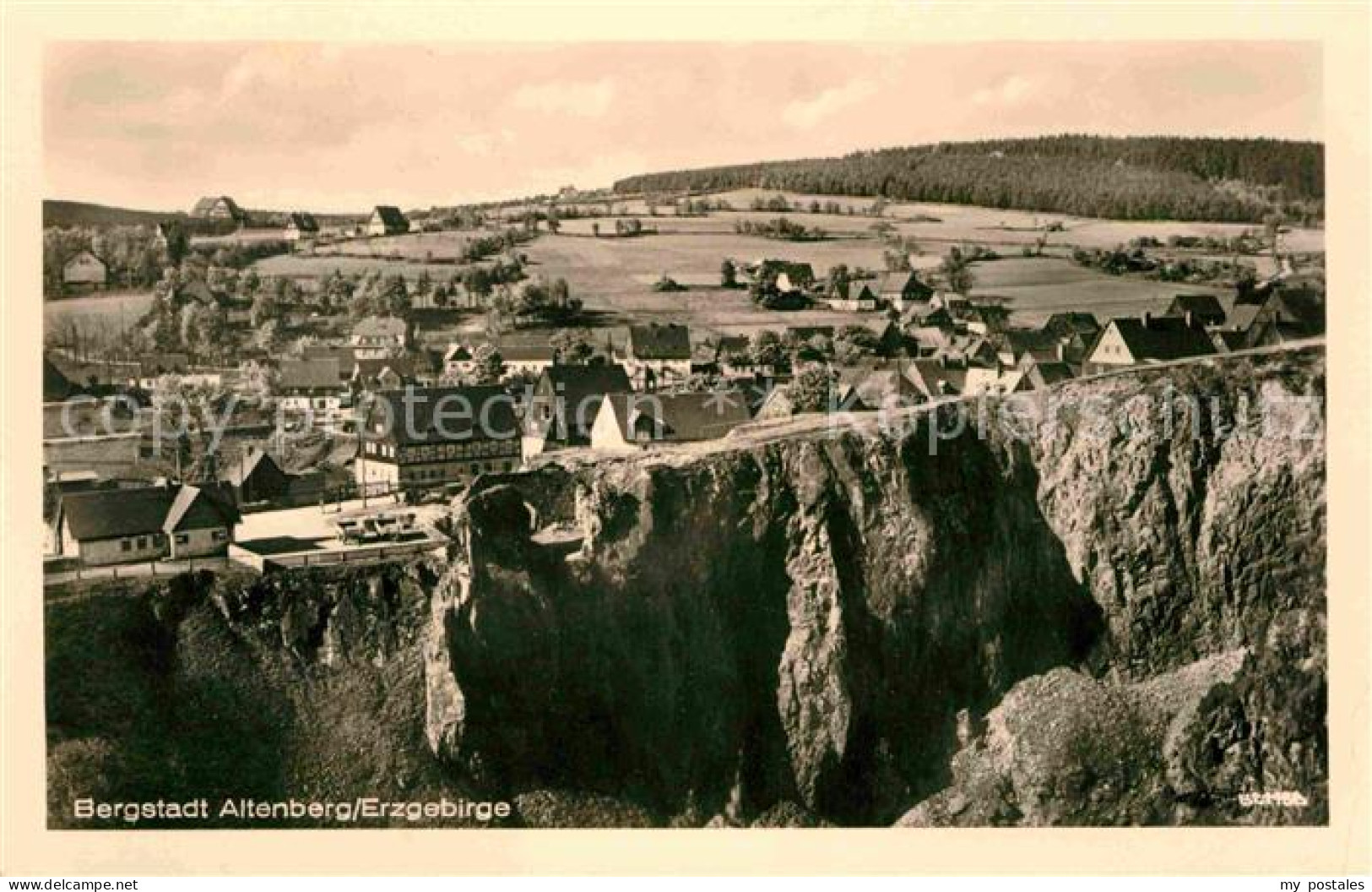 72632750 Altenberg Erzgebirge Blick Ueber Die Pinge Bergstadt Geising - Geising