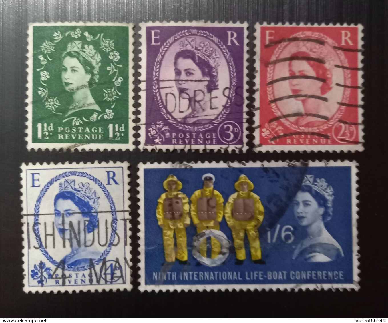 Grande Bretagne 1954 à 1967 Queen Elizabeth II & 1963 The 9th Anniversary Of Lifeboat Under Sail - Used Stamps