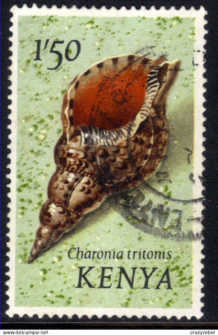 Kenya 1971 - 74 QE2 1/-50cts  Shells Charonia Tritoms  Used SG 48 ( C222 ) - Kenya (1963-...)