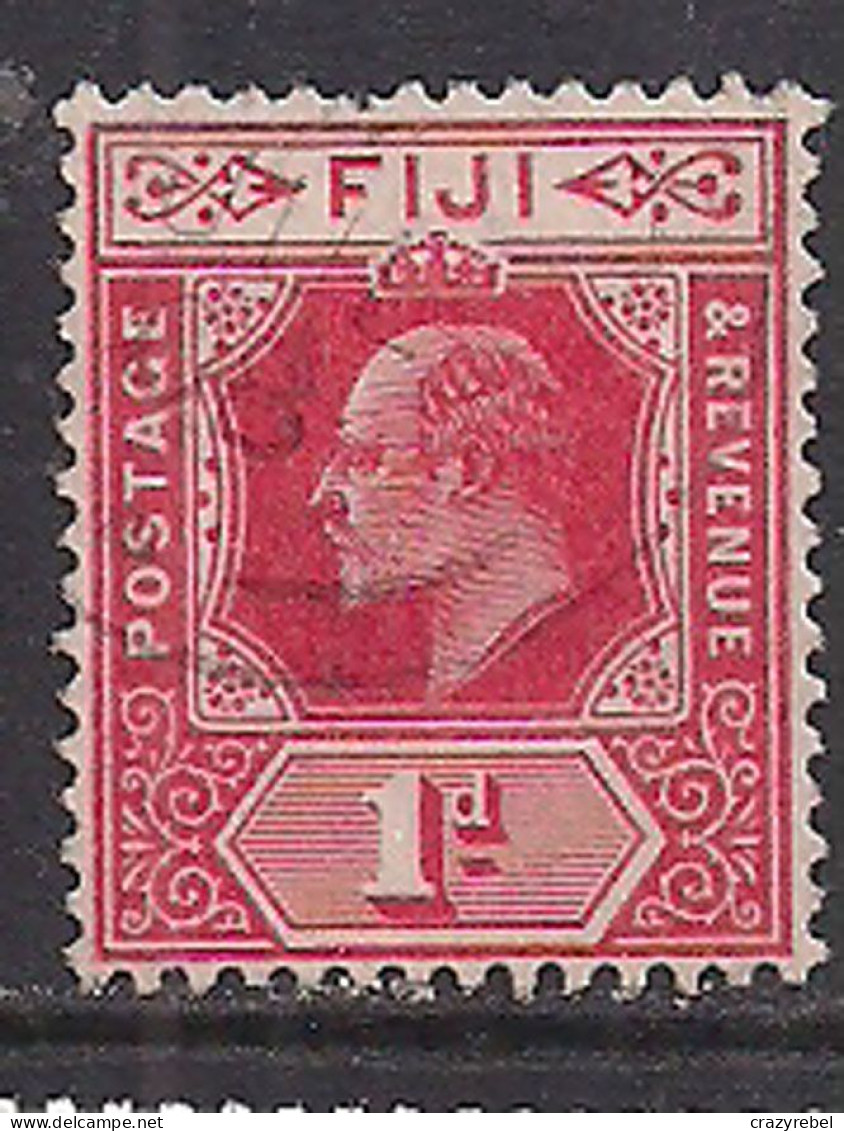 Fiji 1906 - 12 KGV 1d Red Used SG 119 ( M1349 ) - Fiji (...-1970)