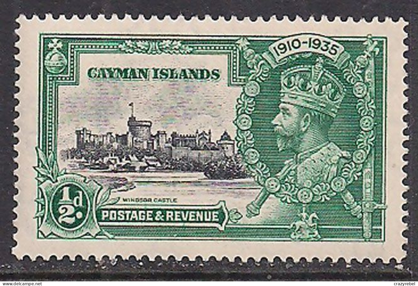 Cayman Island 1935 KGV 1/2d Silver Jubilee Umm SG 108 ( M913 ) - Cayman (Isole)