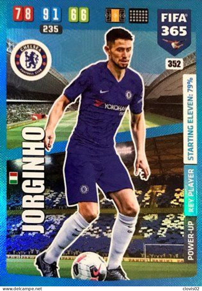 352 Jorginho - Chelsea - Carte Panini FIFA 365 2020 Adrenalyn XL Trading Cards - Trading Cards