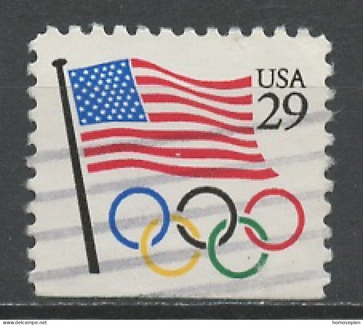 Etats Unis - Vereinigte Staaten - USA 1991 Y&T N°1940b - Michel N°2129Du (o) - 29c Drapeau Américain - Used Stamps