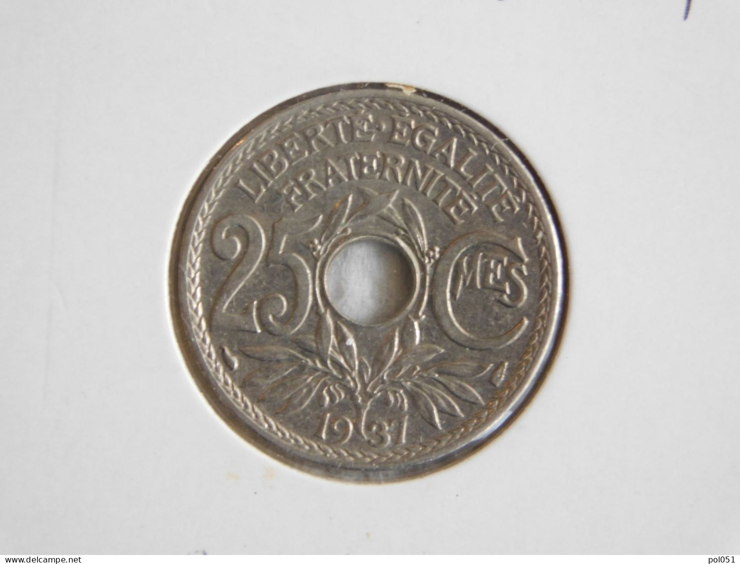 France 25 Centimes 1937 LINDAUER (504) - 25 Centimes